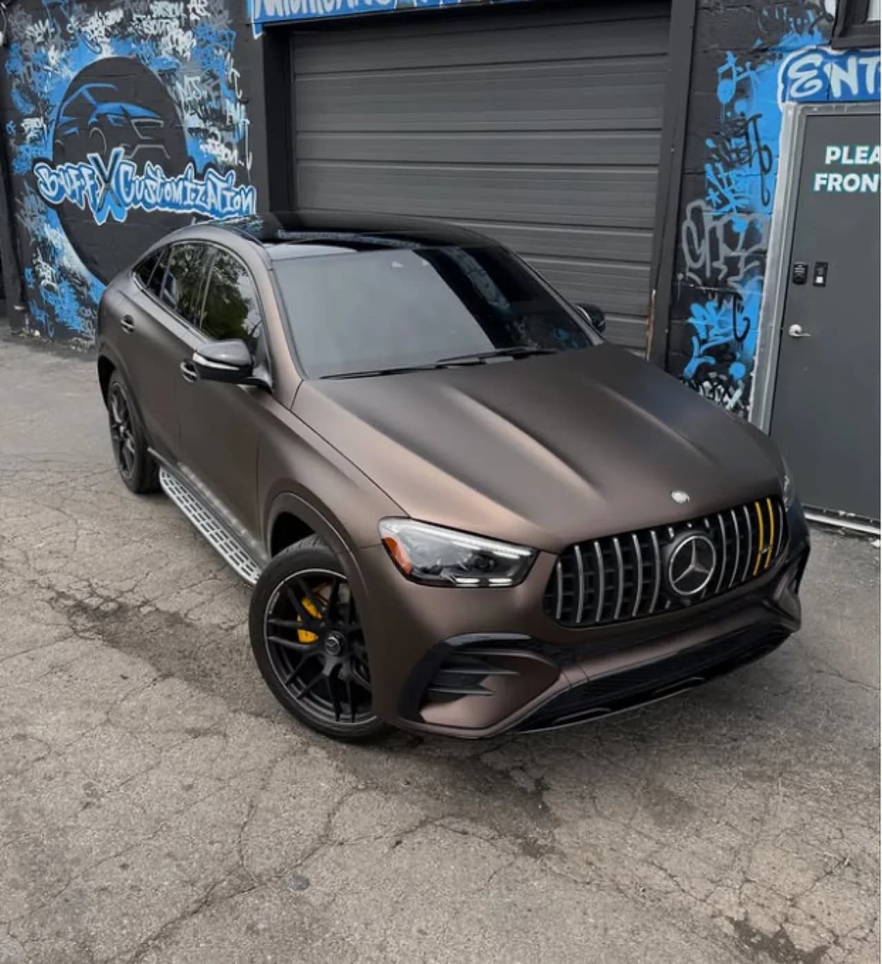 Mercedes-AMG GLE 63 with fresh window tint at Buff X Customization in Dearborn Heights
